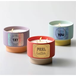Cricut Joy Permanent Smart Label Writable Vinyl, three candles with different labels