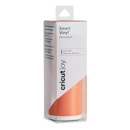 Cricut Joy Permanent Smart Vinyl - Orange, 5-1/2" x 48", Roll (In packaging)
