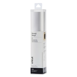 Cricut Permanent Smart Vinyl - Silver, Shimmer, 13" x 12 ft, Roll (In packaging)