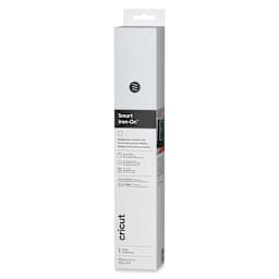 Cricut Smart Iron-On Heat Transfer Vinyl - White, 13" x 9 ft, Roll front of packaging