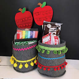 Kunin Classic Felt - Finished Decorated felt gift baskets