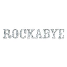 American Crafts Thickers Glitter Letter Sticker Sheets - Silver (Rockabye)