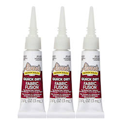 Aleene's Fabric Fusion Permanent Fabric Adhesive -  Pkg of 3