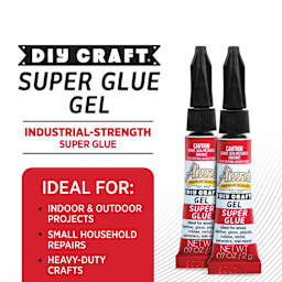 DIY Craft Super Glue Gel: Industrial-strength super glue. Ideal for: Indoor and outdoor projects, small household repairs, and heavy-duty crafts.