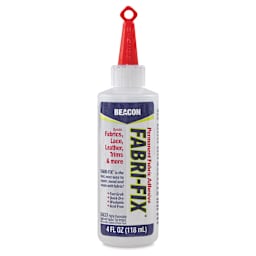 Beacon Fabri-Fix Permanent Adhesive - 4 oz, front of the bottle