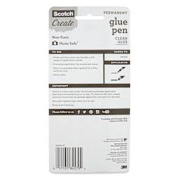 Scotch Glue Pen - 1.6 oz - back of packaging