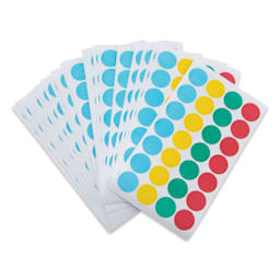 Charles Leonard Color Coding Labels - Pkg of 1000, Assorted, 3/4"