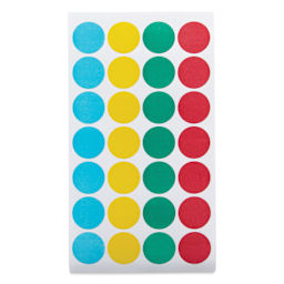 Charles Leonard Color Coding Labels - Pkg of 1000, Assorted, 3/4" single sheet