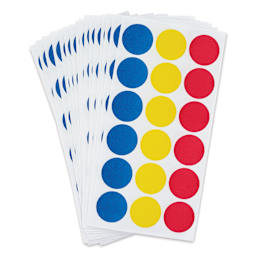 Charles Leonard Color Coding Labels - Pkg of 306, Assorted, 3/4"