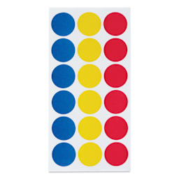 Charles Leonard Color Coding Labels - Pkg of 306, Assorted, 3/4" single sheet