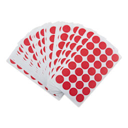 Charles Leonard Color Coding Labels - Pkg of 1000, Red, 3/4"