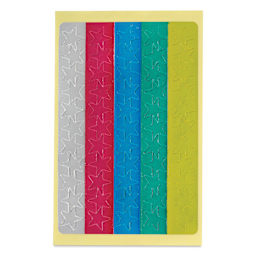 Charles Leonard Foil Star Stickers - Pkg of 440, 1/2" single sheet