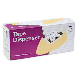 Charles Leonard Desktop Tape Dispenser - Sand front of packaging
