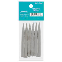 Tortillons Small 3/16, 6/Pkg. - Peggable, back of packaging