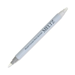 Holbein Meltz Colored Pencil Blender Dual-Tip Marker, caps off