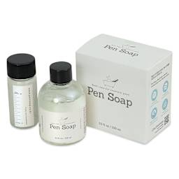 Colorverse Fountain Pen Soap and empty bottle out of the packaging