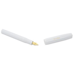 Kaweco Classic Sport Fountain Pen - White, Extra-Fine, cap removed