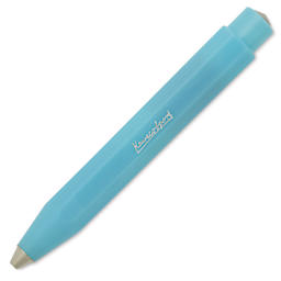 Kaweco Frosted Sport Ballpoint Pen - Light Blueberry - retracted