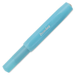 Kaweco Frosted Sport Fountain Pen - Light Blueberry, Medium, cap replaced