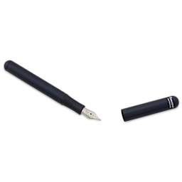 Kaweco Liliput Fountain Pen - Black, Broad, cap removed