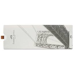 Faber-Castell Neo Slim Ballpoint Pen - Stainless Steel, Matte - front of gift box