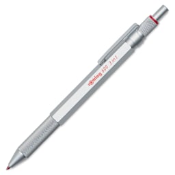 Rotring 600 3-in-1 Multicolor Ballpoint Pen and Mechanical Pencil - Silver