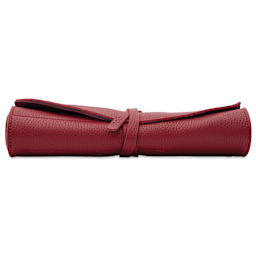 Girologio 10 Pen Leather Roll - Crimson Ember