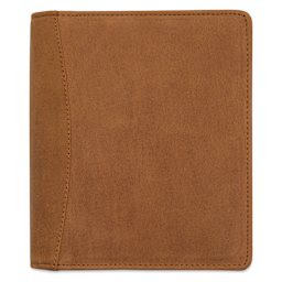Girologio 12 Leather Pen Zip Case - Saddle Tan
