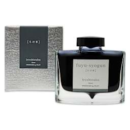 Pilot Iroshizuku Fountain Pen Ink - Rigor of Winter (Fuyu-syogun), 50 ml, packaging and bottle