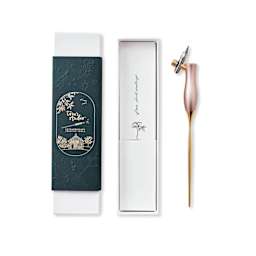 Tom’s Studio Bloom Oblique Calligraphy Dip Pen - Peony with packaging