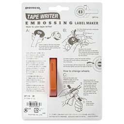 Penco Tape Writer - Embossing Label Maker, back of packaging