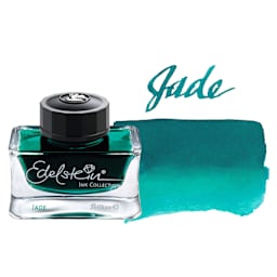 Pelikan Edelstein Fountain Pen Ink - Jade, 50 ml, bottle and swatch