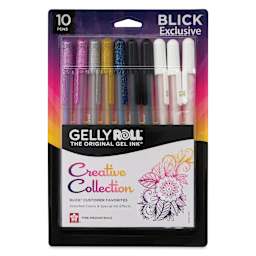 Sakura Gelly Roll Creative Collection Pens - Set of 10, front of the packaging
