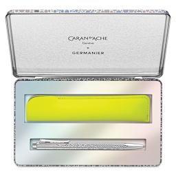 Caran d'Ache Ecridor Germanier Ballpoint Pen Set Special Edition, open with contents