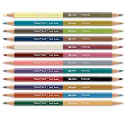 Caran d’Ache Paul Smith Special Edition Bicolor Water Soluble Colored Pencil Set