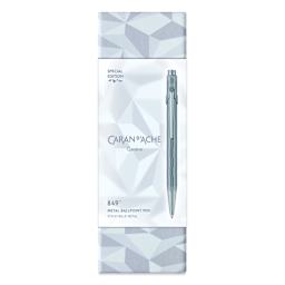 Caran d’Ache Alpine Frost Special Edition 849 Ballpoint Pen - Blue, packaging with label