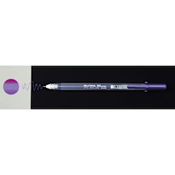 Sakura Gelly Roll Shimmer Pen - Purple pen with swatch on white and black background