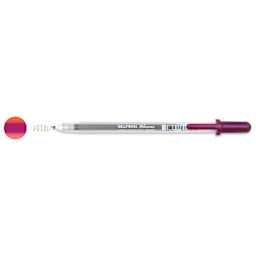 Sakura Gelly Roll Shimmer Pen - Red Violet pen with swatch