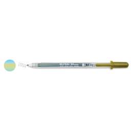 Sakura Gelly Roll Shimmer Pen - Fresh Green pen with swatch