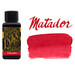 Diamine Fountain Pen Ink - Matador, 30 ml bottle with swatch