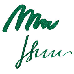 Diamine Fountain Pen Ink - Sherwood Green, 30 ml swatch