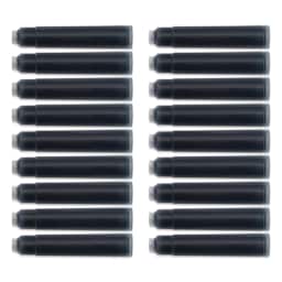 Diamine Ink Cartridges - Pkg of 18, Jet Black, contents