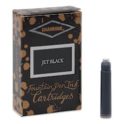 Diamine Ink Cartridges - Pkg of 18, Jet Black