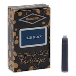 Diamine Ink Cartridges - Pkg of 18, Blue Black