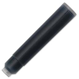 Diamine Ink Cartridges - Pkg of 18, Onyx Black, close up of cartridge