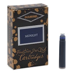 Diamine Ink Cartridges - Pkg of 18, Midnight
