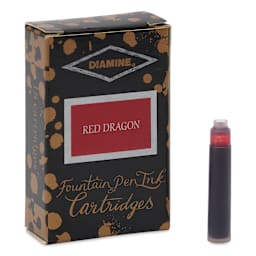 Diamine Ink Cartridges - Pkg of 18, Red Dragon