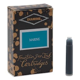 Diamine Ink Cartridges - Pkg of 18, Marine