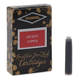 Diamine Ink Cartridges - Pkg of 18, Ancient Copper