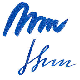 Diamine Shimmer Fountain Pen Ink - Cobalt Jazz swatch